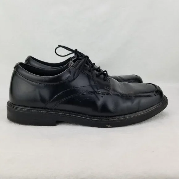 ✅Nunn Bush Men's 10M Slip Resistant Leather Oxford Shoes BLACK Comfort Lace Up - Picture 8 of 11